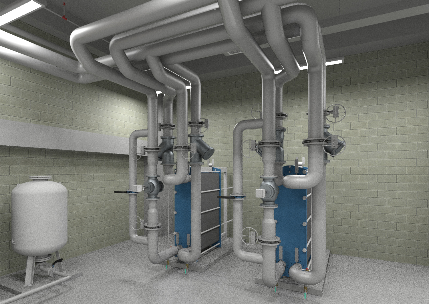 Mechanical#room#heat#exchangers | Autodesk Community Gallery