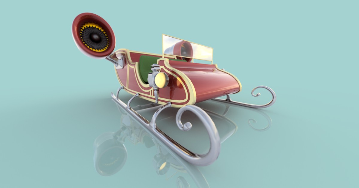 Santa's JetPowered Sleigh Autodesk Community Gallery