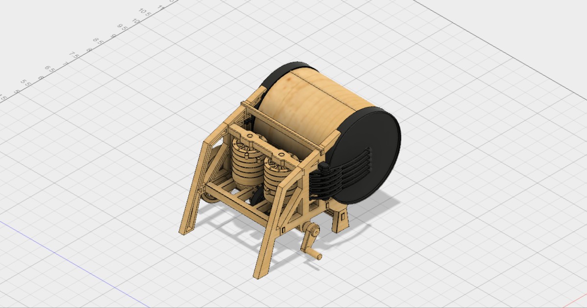 Da Vinci's Mechanical Drum Autodesk Community Gallery