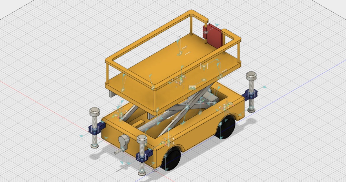 Toy Scissor Lift Truck Autodesk Community Gallery