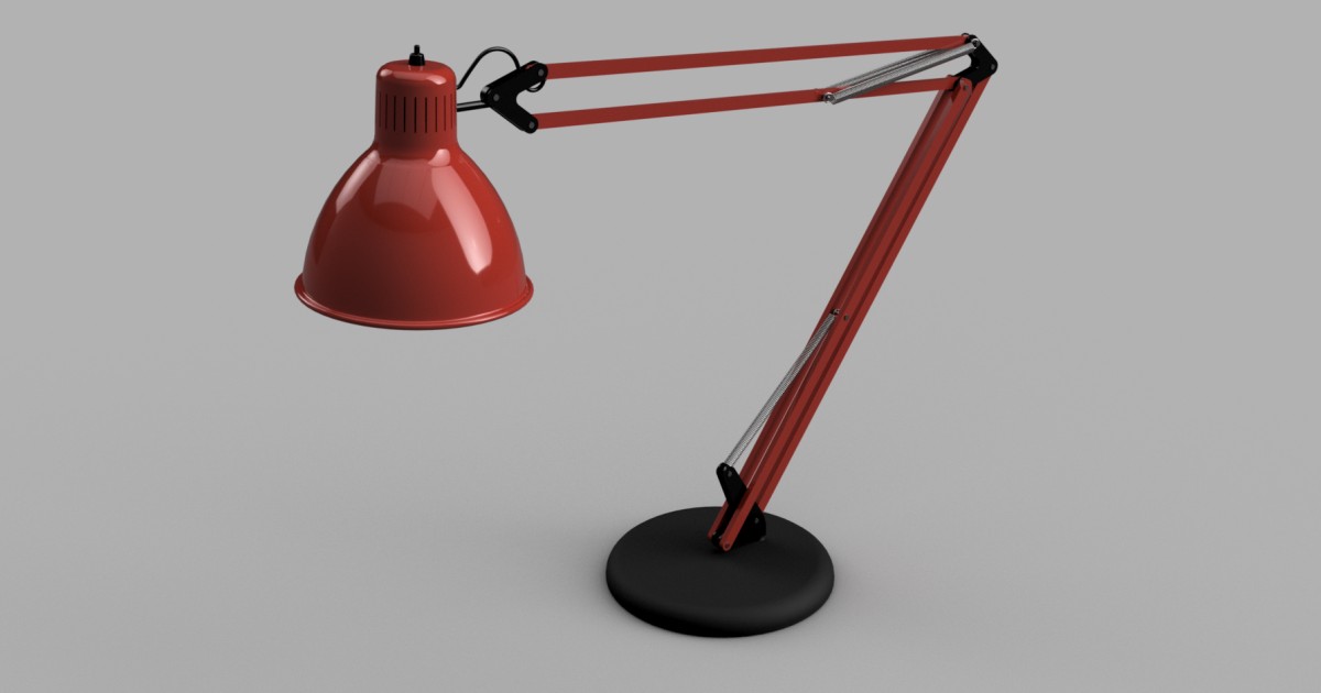 Lamp with articulated arm | Autodesk Community Gallery