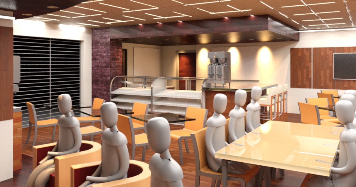 Restaurant Interior Design Project Autodesk Community Gallery