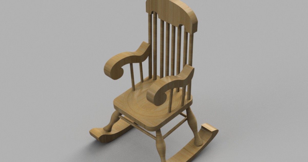 Rocking Chair Solidworks rocking chair | Autodesk Community Gallery