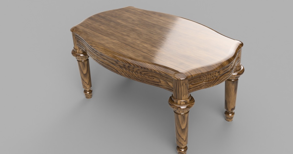 Hard wood table. Autodesk Community Gallery