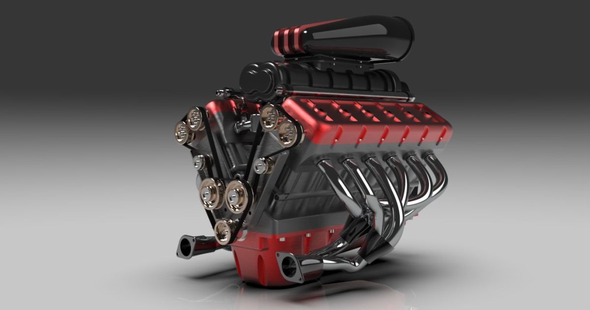 Custom build V12 Engine Autodesk Community Gallery