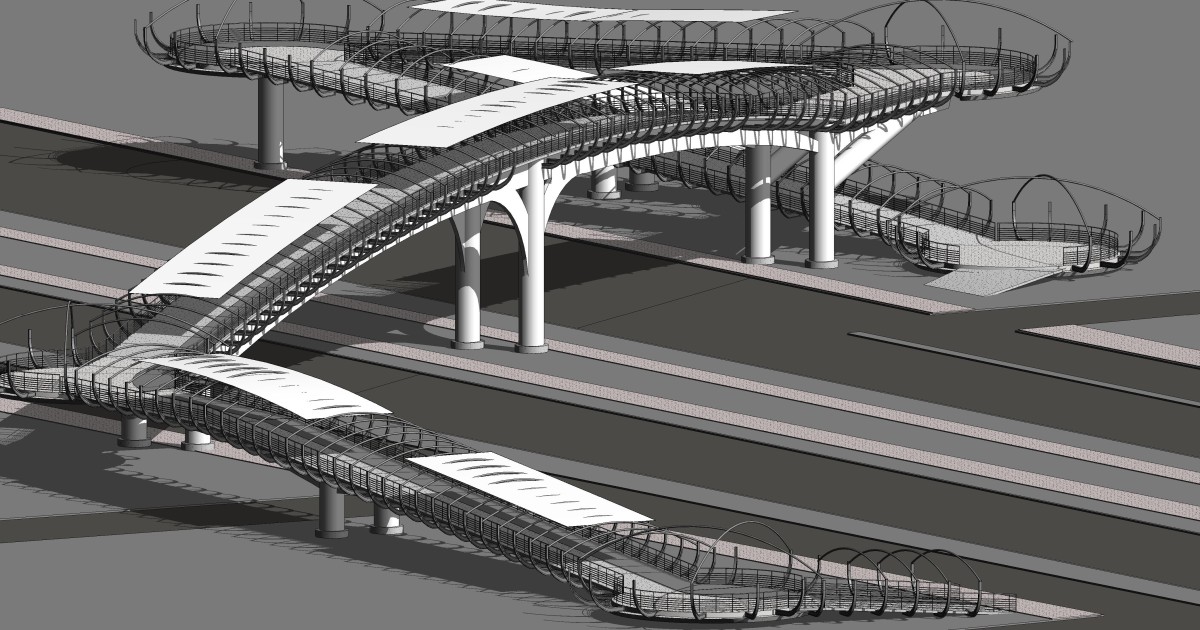 Pasarela Peatonal y Ciclo Vía | Autodesk Community Gallery