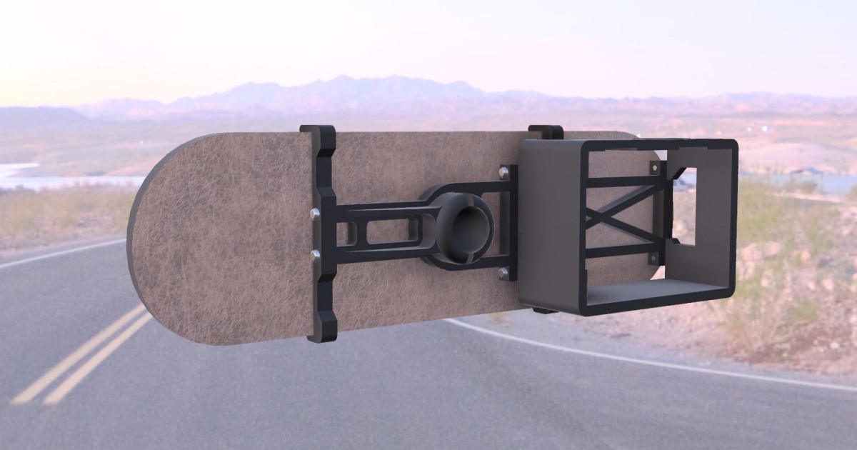 Custom Rear view mirror Gopro mount for a 1969 Opel Kadett Rallye