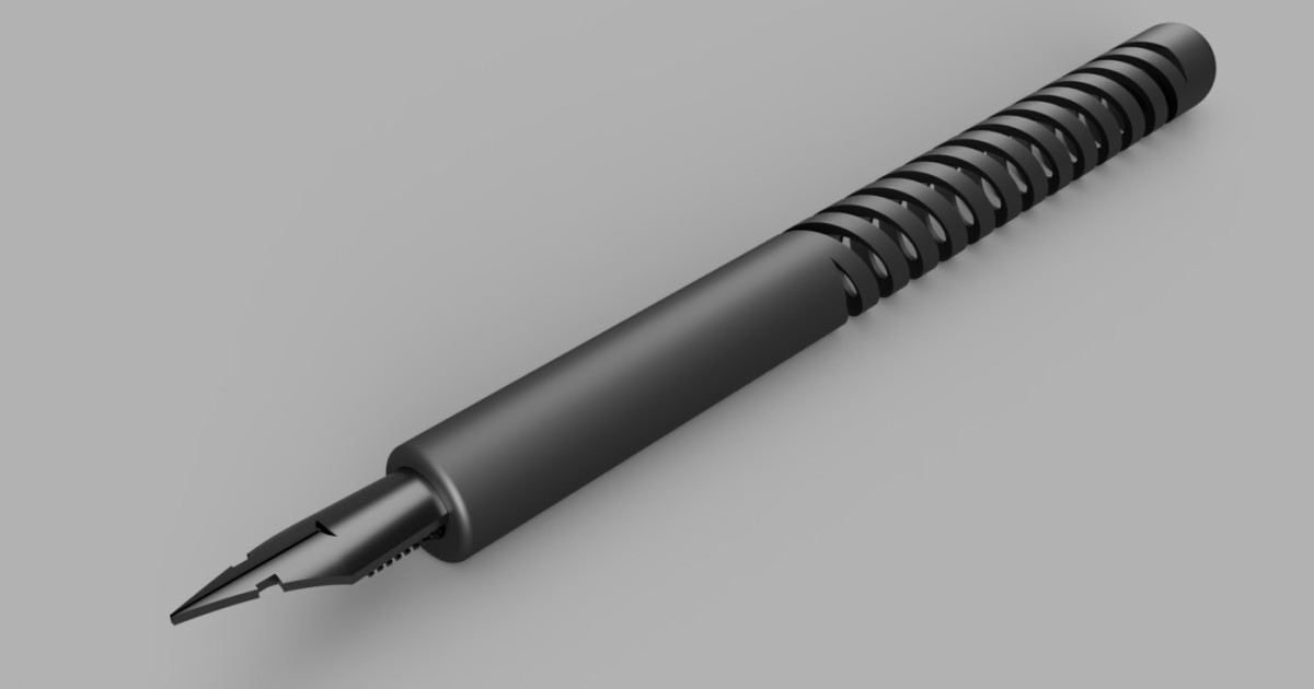 3D Printed Fountain Pen | Autodesk Community Gallery