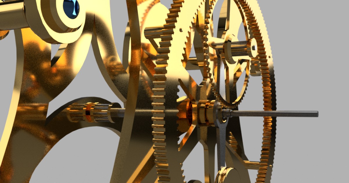 Strutt Epicyclick Train Clock Autodesk Community Gallery