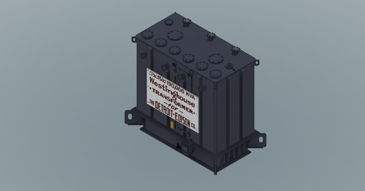 Detroit Edison 190KVA Transformer | Autodesk Community Gallery