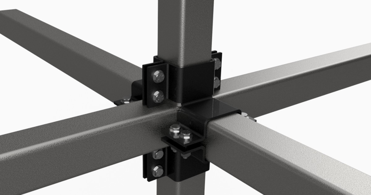 Square tubing clamp bracket Autodesk Community Gallery