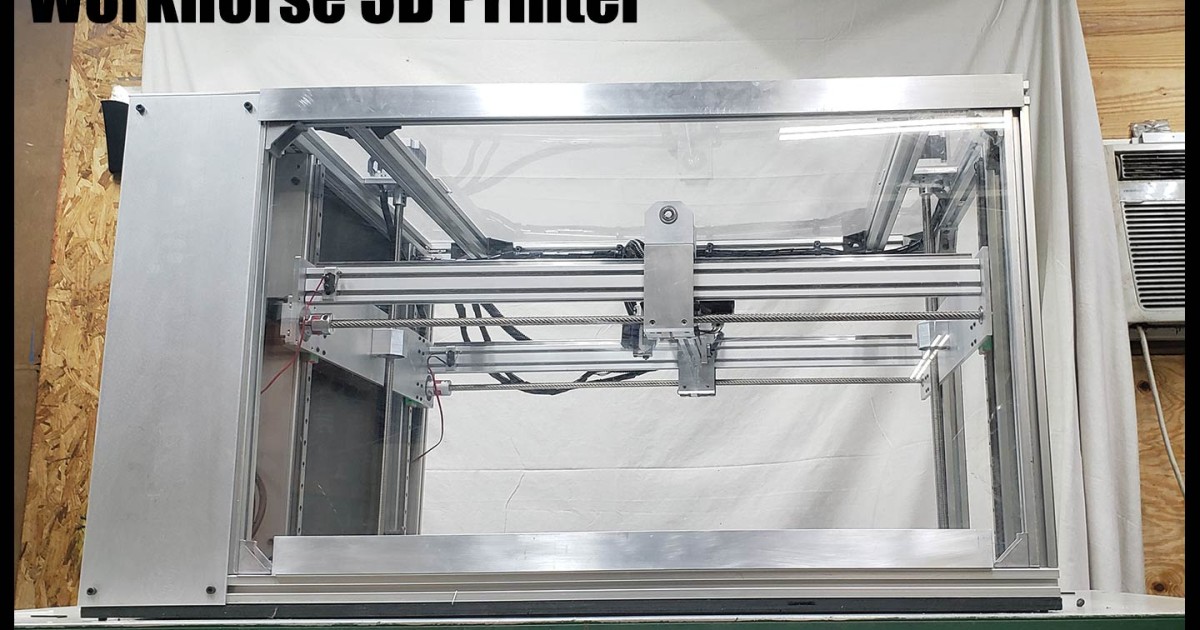 WorkHorse 3D Printer Large Format DIY 3D Printer With All Lead Screw