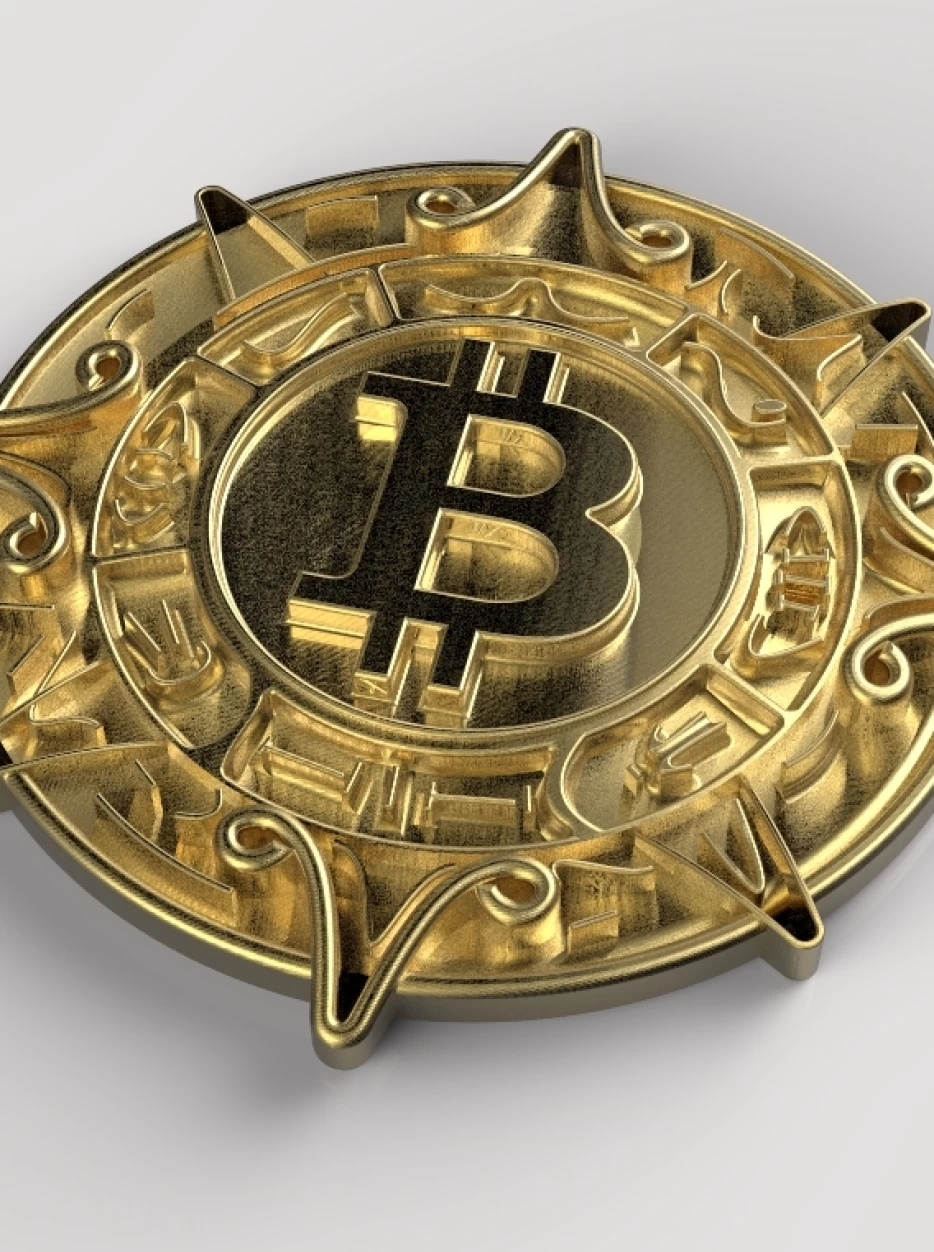Bitcoin 3D Medalion | Autodesk Community Gallery
