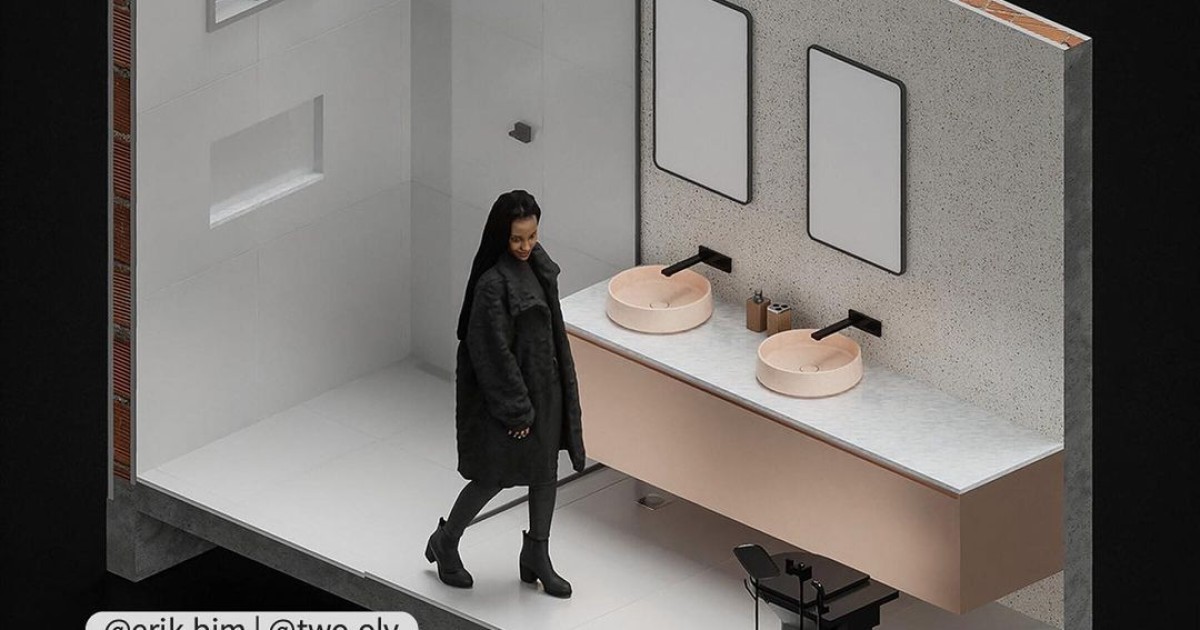 Banheiro Rose [Revit + Twinmotion] Autodesk Community Gallery