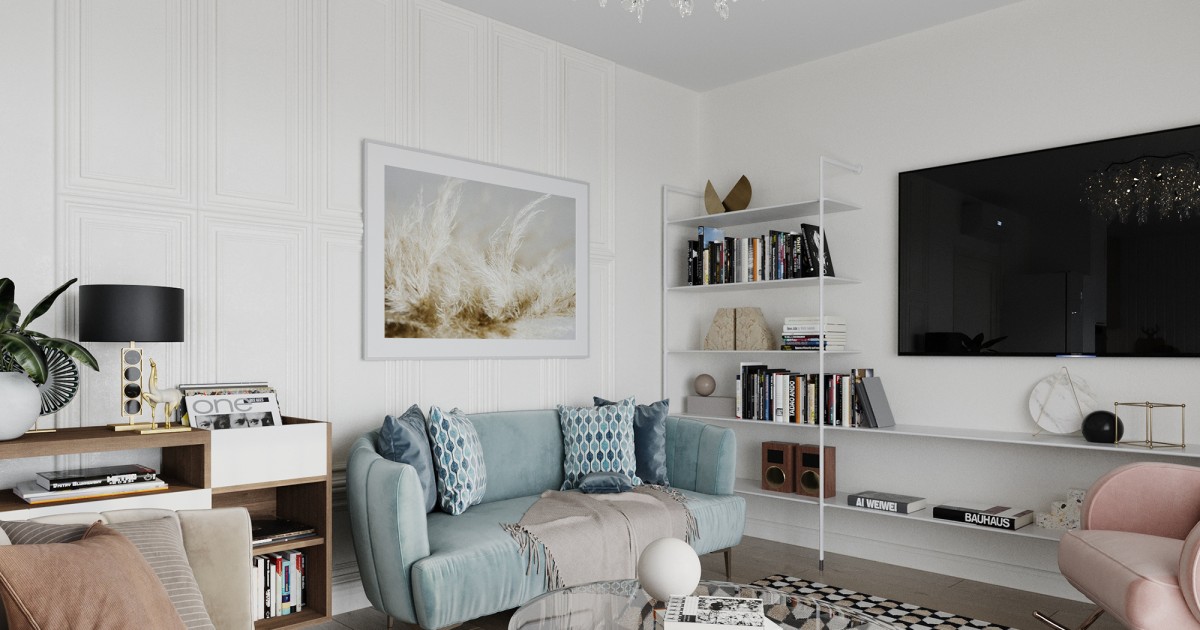 Scandinavian Light Apartment | Autodesk Community Gallery - Light Filled Scandinavian Apartment Spaces