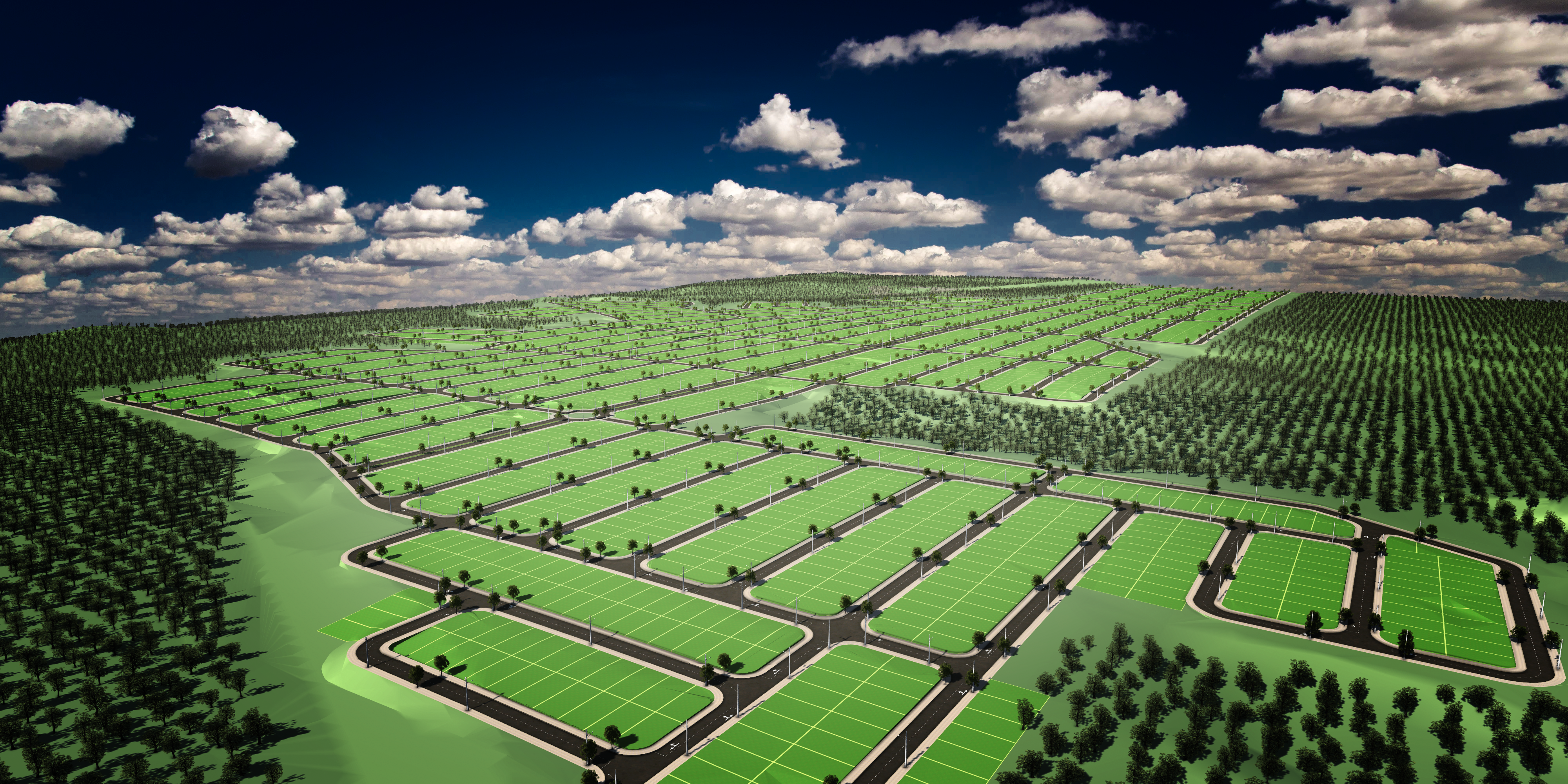 Projeto de loteamento de alto padrão