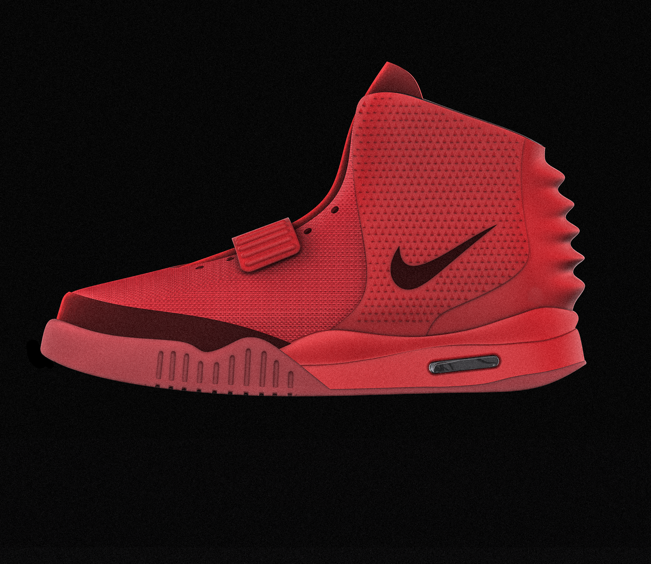 nike air yeezy october red