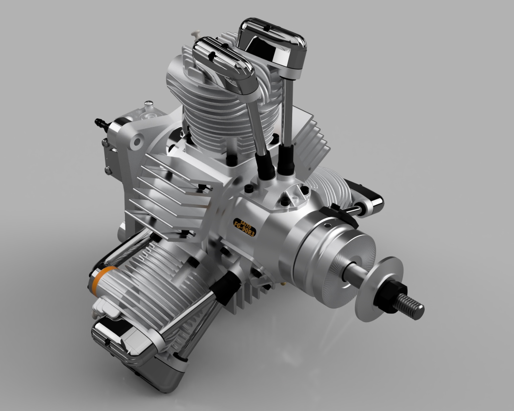 FG 1/5スケール全長90センチ 2ストエンジン23cc FG-90R3 90cc 4-stroke Gasoline Engine, 1.499,00 €