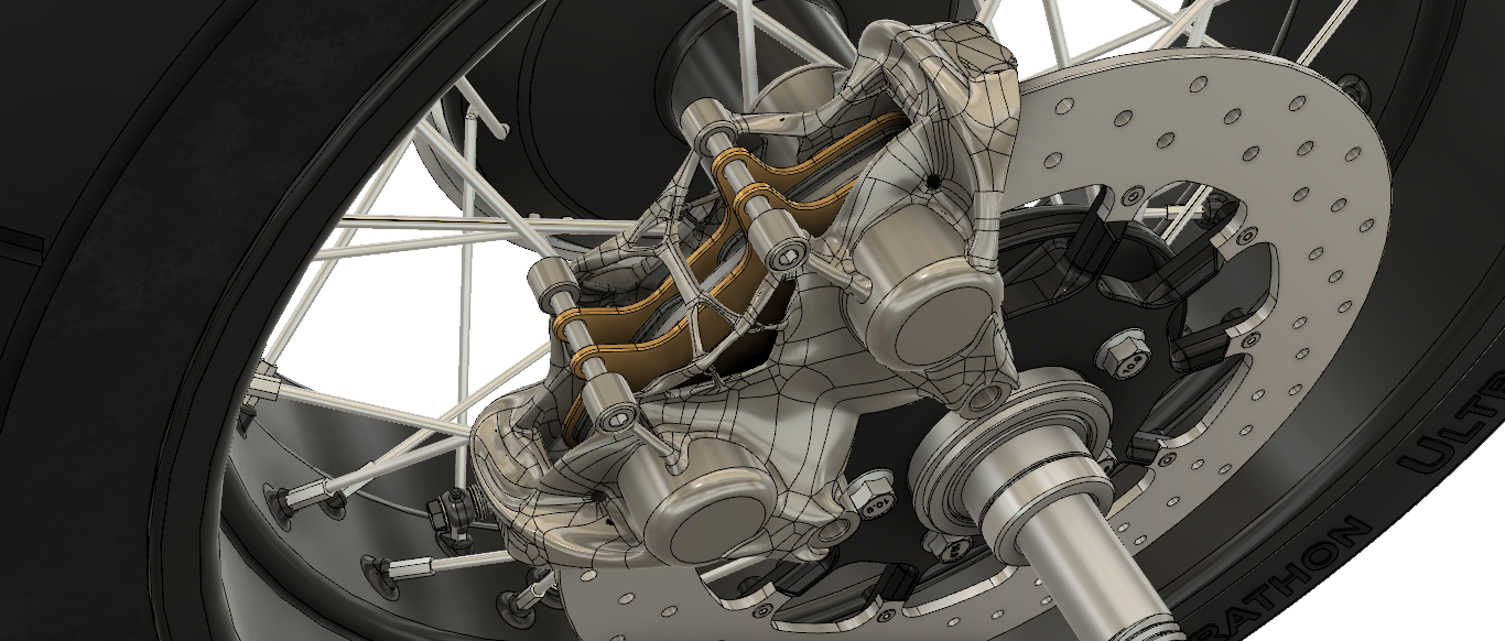 Motorcycle Rear Tire Assembly | Autodesk Community Gallery