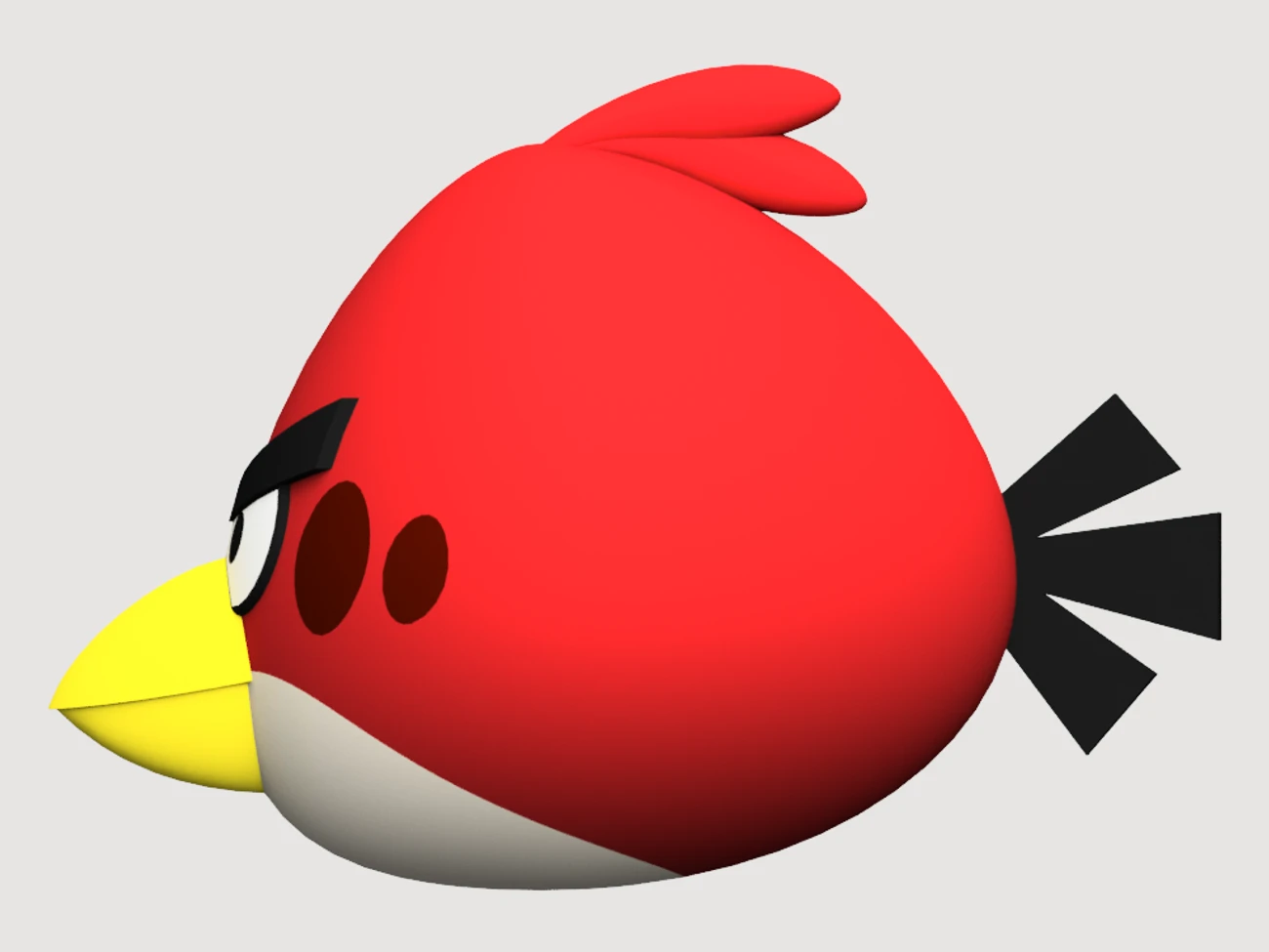 Angry Bird Reds Design Red Angry Bird Face Template